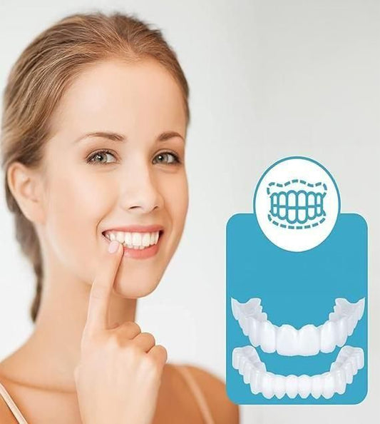 Instant and Confident on Smile Fit Flex Cosmetic Teeth Denture Teeth (Buy 1 Get 1 Free🔥) ⭐️⭐️⭐️⭐️ 4.9/5 Reviews